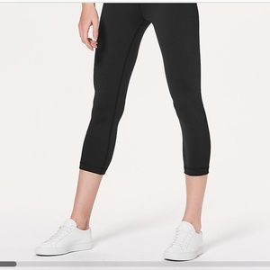 Wunder Under Crop Black Lululemon Leggings